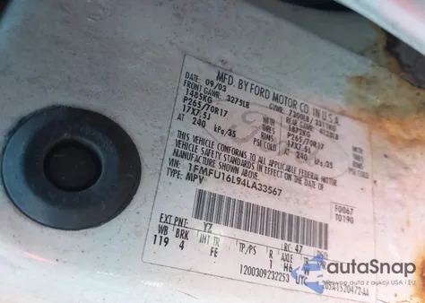 2004 Ford Expedition Nbx/Xlt from USA, damaged, VIN 1FMFU16L94LA33567